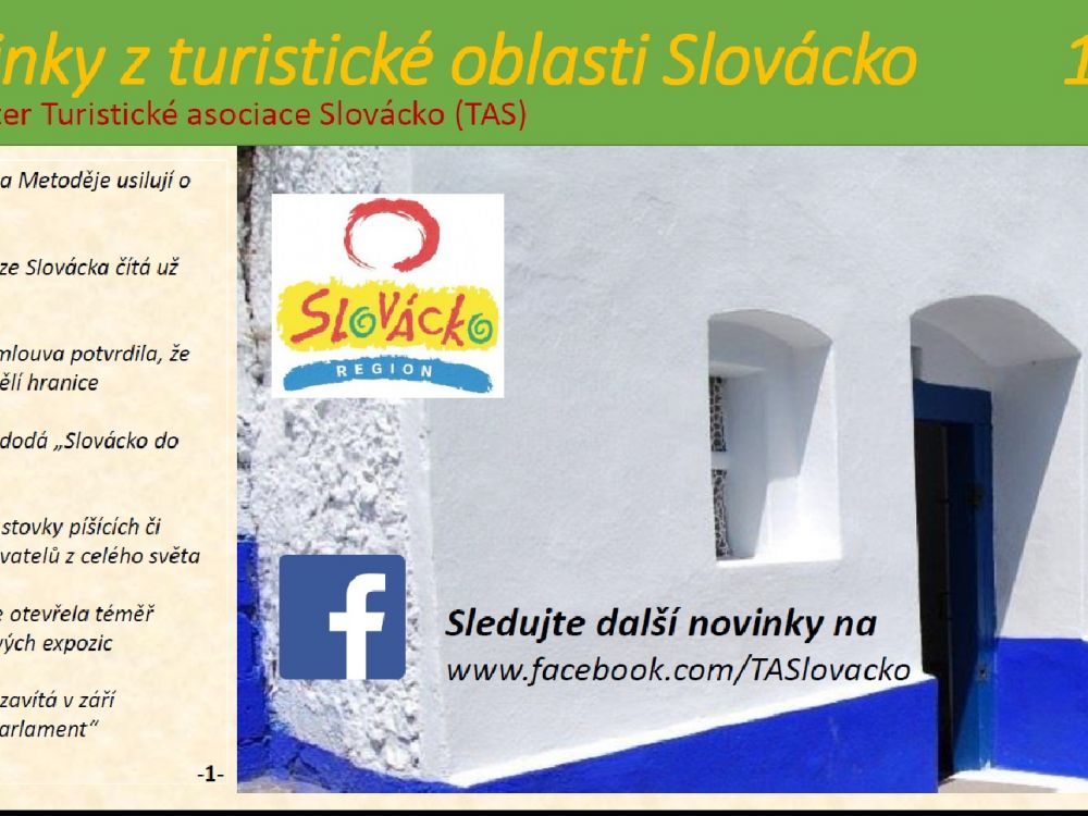 Newsletter rekapituluje činnost turistické asociace