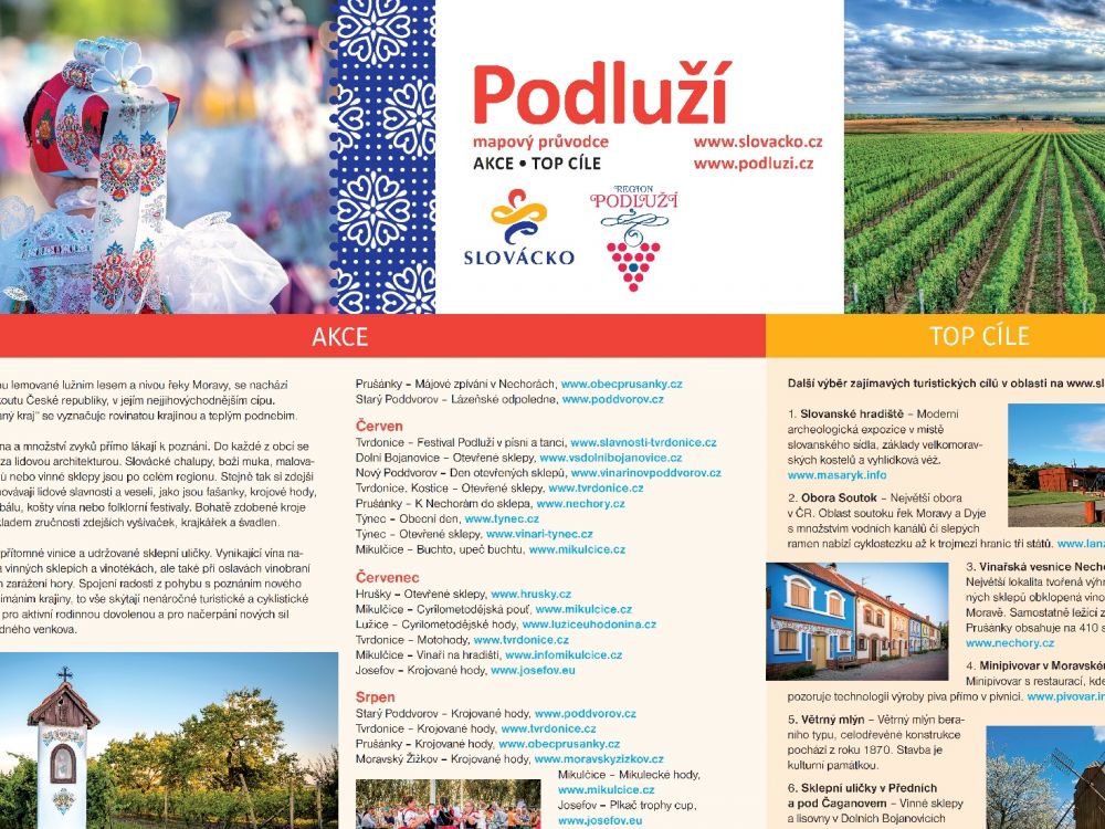 Region Podluží získal trhací mapu pro turisty